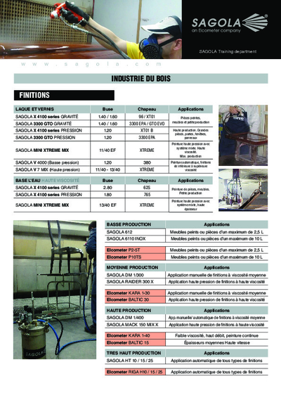 Guide de peinture industrie du bois