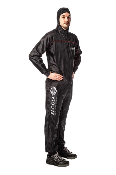 Black antistatic coverall
