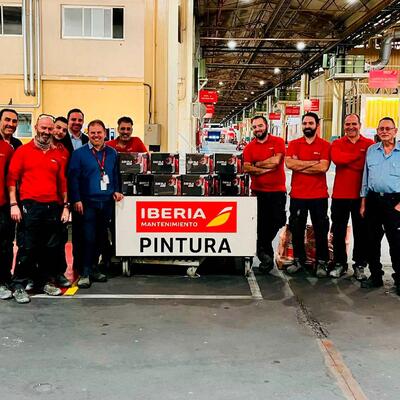 IBERIA fait confiance à Sagola pour équiper son équipe de peinture